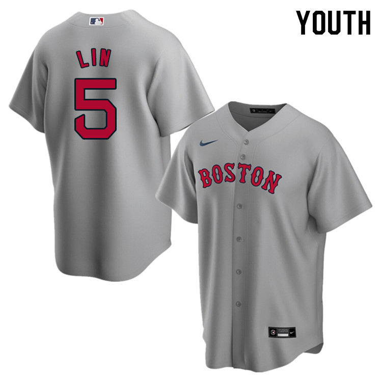 Nike Youth #5 Tzu-Wei Lin Boston Red Sox Baseball Jerseys Sale-Gray